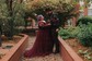 Ball Gown V-neck Backless Tulle Prom Dresses With Appliques