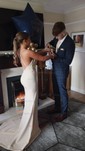 Mermaid Cowl Neck Stretch Crepe Backless Prom Dresses