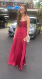 Sheath/Column Cowl Neck Ankle-length Satin Prom Dresses
