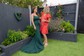 Mermaid Square Neck Stretch Crepe Prom Dresses