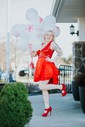 A-line V-neck Satin Homecoming Dresses With Tiered