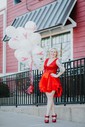A-line V-neck Satin Homecoming Dresses With Tiered