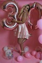 A-line V-neck Satin Homecoming Dresses With Tiered
