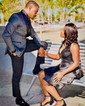 A-line V-neck Satin Homecoming Dresses With Tiered
