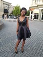 A-line V-neck Satin Homecoming Dresses With Tiered