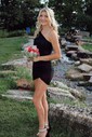 Elegant Bodycon Jersey One Shoulder Homecoming Dresses