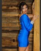 Elegant Bodycon Jersey One Shoulder Homecoming Dresses
