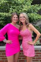 Elegant Bodycon Jersey One Shoulder Homecoming Dresses