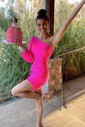 Elegant Bodycon Jersey One Shoulder Homecoming Dresses