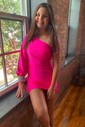 Elegant Bodycon Jersey One Shoulder Homecoming Dresses