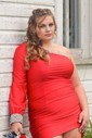 Elegant Bodycon Jersey One Shoulder Homecoming Dresses