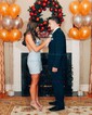 Elegant Bodycon Square Neck Lace-Up Homecoming Dresses