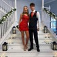 Elegant Bodycon Square Neck Lace-Up Homecoming Dresses