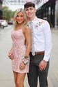Elegant Bodycon Square Neck Lace-Up Homecoming Dresses
