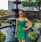 Elegant Bodycon Square Neck Lace-Up Homecoming Dresses