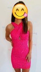 Sparkly Burgundy Bodycon Sequin Cut Out Homecoming Dresses