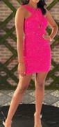 Sparkly Burgundy Bodycon Sequin Cut Out Homecoming Dresses
