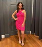 Sparkly Burgundy Bodycon Sequin Cut Out Homecoming Dresses