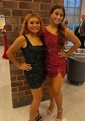Elegant Fuchsia Bodycon Sequin One Shoulder Homecoming Dresses