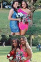 Elegant Fuchsia Bodycon Sequin One Shoulder Homecoming Dresses