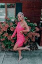 Elegant Fuchsia Bodycon Sequin One Shoulder Homecoming Dresses
