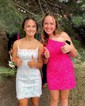 Sparkly Fuchsia Bodycon Sequin One Shoulder Homecoming Dresses