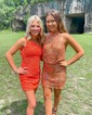 Sparkly Fuchsia Bodycon Sequin One Shoulder Homecoming Dresses
