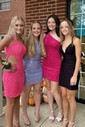 Sparkly Fuchsia Bodycon Sequin One Shoulder Homecoming Dresses