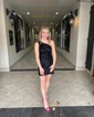 Sparkly Fuchsia Bodycon Sequin One Shoulder Homecoming Dresses