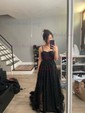 Ball Gown Sweetheart Tulle Corset Prom Dresses With Appliques