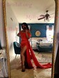 Sheath/Column Off-the-shoulder Satin Prom Dresses With Ruched