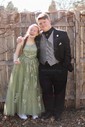 Ball Gown Scoop Neck Tulle Prom Dresses With Appliques