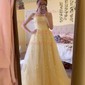 Ball Gown/Princess Scoop Neck Tulle Sweep Train Appliques Lace Prom Dresses