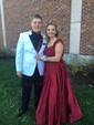 Ball Gown Off-the-shoulder Satin 3D Floral Prom Dresses With Appliques