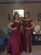 Ball Gown Off-the-shoulder Satin 3D Floral Prom Dresses With Appliques