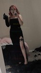 Red Sheath/Column Square Neck Satin Prom Dresses With Floor-length