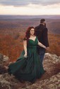 Ball Gown Off-the-shoulder Satin Prom Dresses With Appliques