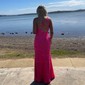 Sheath/Column One Shoulder Sparkly Velvet Sequin Prom Dresses