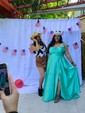 A-line Cowl Neck Satin Prom Dresses With Ruched