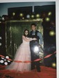 Ball Gown Scoop Neck Tulle Prom Dresses With Appliques