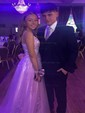 Princess Scoop Neck Tulle Prom Dresses With Appliques