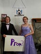 Ball Gown Scoop Neck Tulle Prom Dresses With Appliques