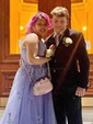 Ball Gown Scoop Neck Tulle Prom Dresses With Appliques
