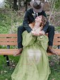 Ball Gown/Princess Sweep Train Sweetheart Tulle Long Sleeves Beading Prom Dresses