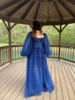 Ball Gown Sweetheart Puff Sleeve Tulle Prom Dresses With Beading