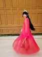 Ball Gown Sweetheart Puff Sleeve Tulle Prom Dresses With Beading