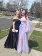 Ball Gown Sweetheart Puff Sleeve Tulle Prom Dresses With Beading