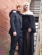 Ball Gown Sweetheart Puff Sleeve Tulle Prom Dresses With Beading