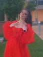 Ball Gown Sweetheart Puff Sleeve Tulle Prom Dresses With Beading
