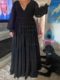 Ball Gown V-neck Puff Sleeve Chiffon Prom Dresses With Ruched